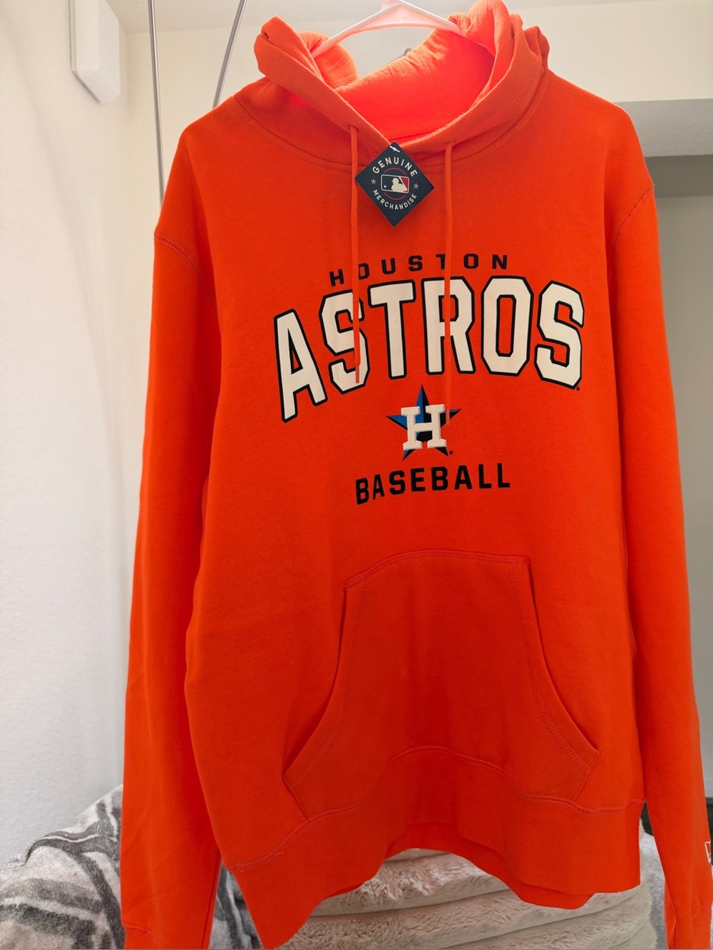 Genuine Merchandise Orange Houston Astros Pullover Hoodie